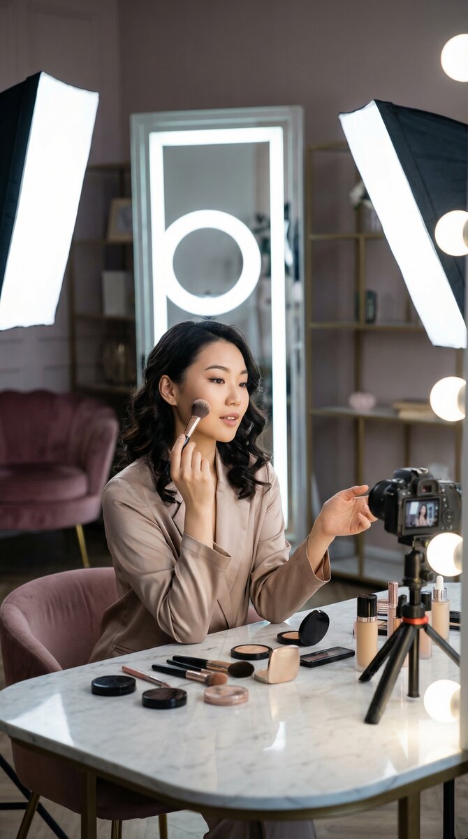 国产自拍美妆视频